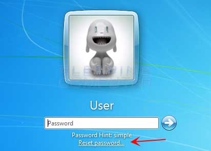 Windows 7 Password Reset Prompt